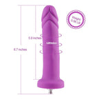 HiSmith 6.7 Inch Silicone Vibrating Purple Dildo – Vibrating Dildo Default Title > Sex Toys > Sex Machines > Attachments