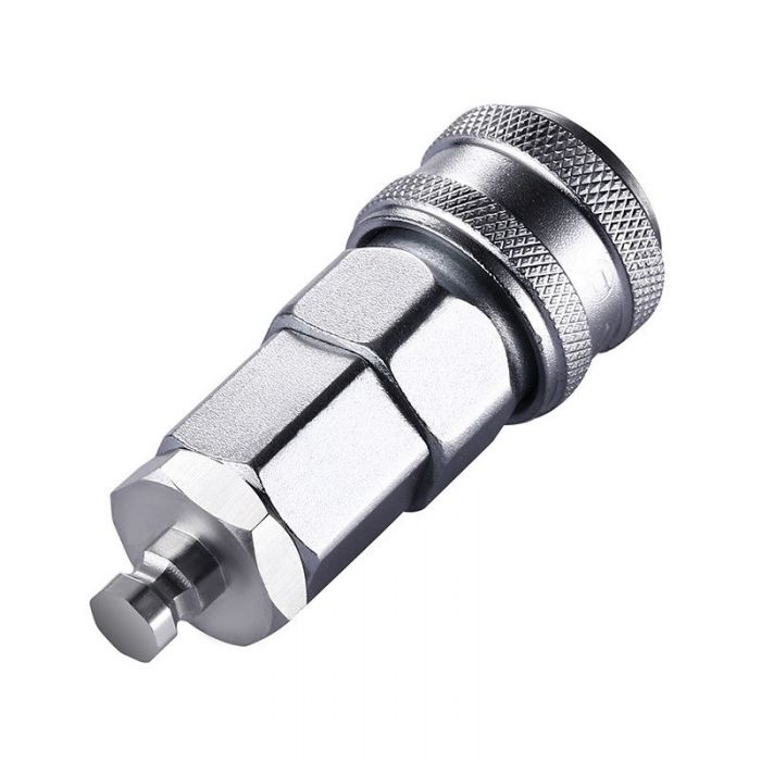 HiSmith KlicLok to Quick Air Adaptor – Stainless Steel Sex Toy Adaptor Sex Machine Connectors