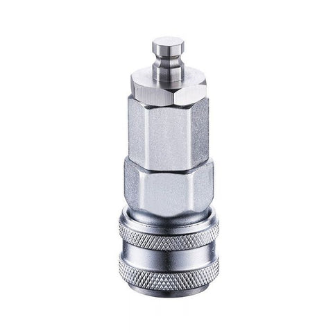 HiSmith KlicLok to Quick Air Adaptor – Stainless Steel Sex Toy Adaptor Sex Machine Connectors