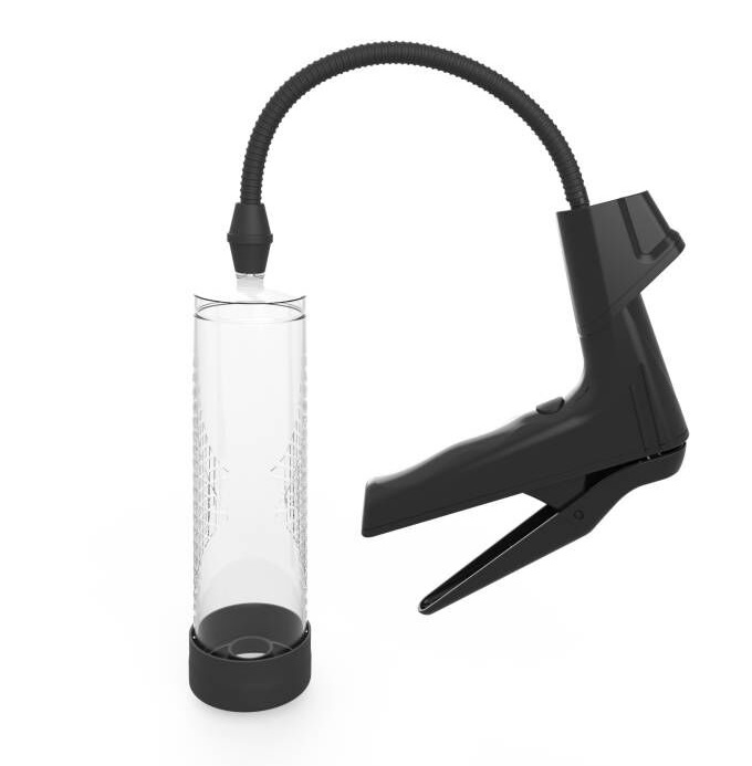 High Rize Pistol Grip Pump with Digital Pressure Gauge Black 8.86 Inch Medical Grade Silicone and ABS Plastic Pumps