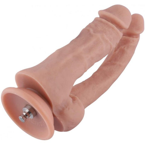 Hismith 7 Inch Silicone Double Penetrator Dildo – Silicone Double Penetrator Dildo Sex Machine Attachments