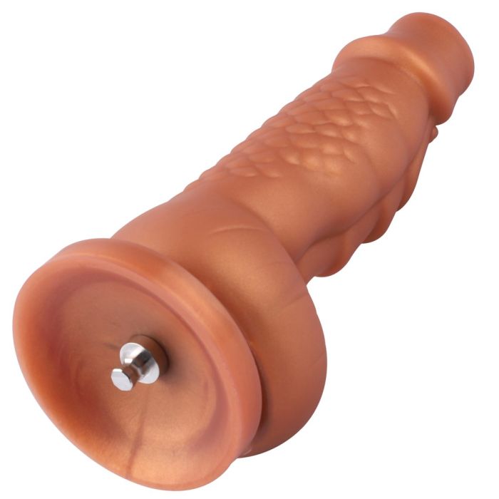Hismith 8.1in Golden Squamule (Gold) – Silicone Dildo Sex Machine Attachments