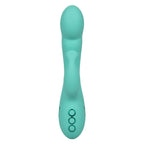California Dreaming Tahoe Temptation Silicone Massager in Aqua Blue with Dual Vibration and Pinpoint Teaser > Vibrators > Ladies > Rabbit