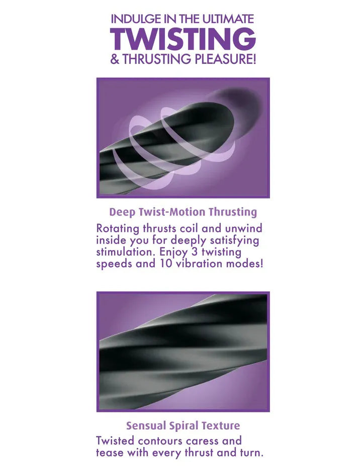 Anal Fantasy Elite Twist Ecstasy – Spiral Sculpted Anal Plug > Anal Range > Vibrating Butt Plugs