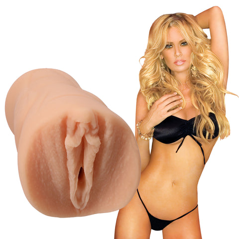 Signature Strokers Jenna Jameson Ultraskyn Pocket Pussy Handheld Size Phthalate-Free Body-Safe Strokers - Celebrity