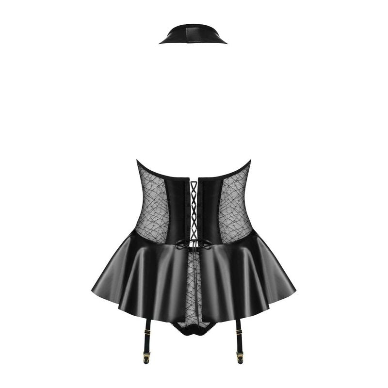 Hot Corset and Panties Set in Black Secondary image