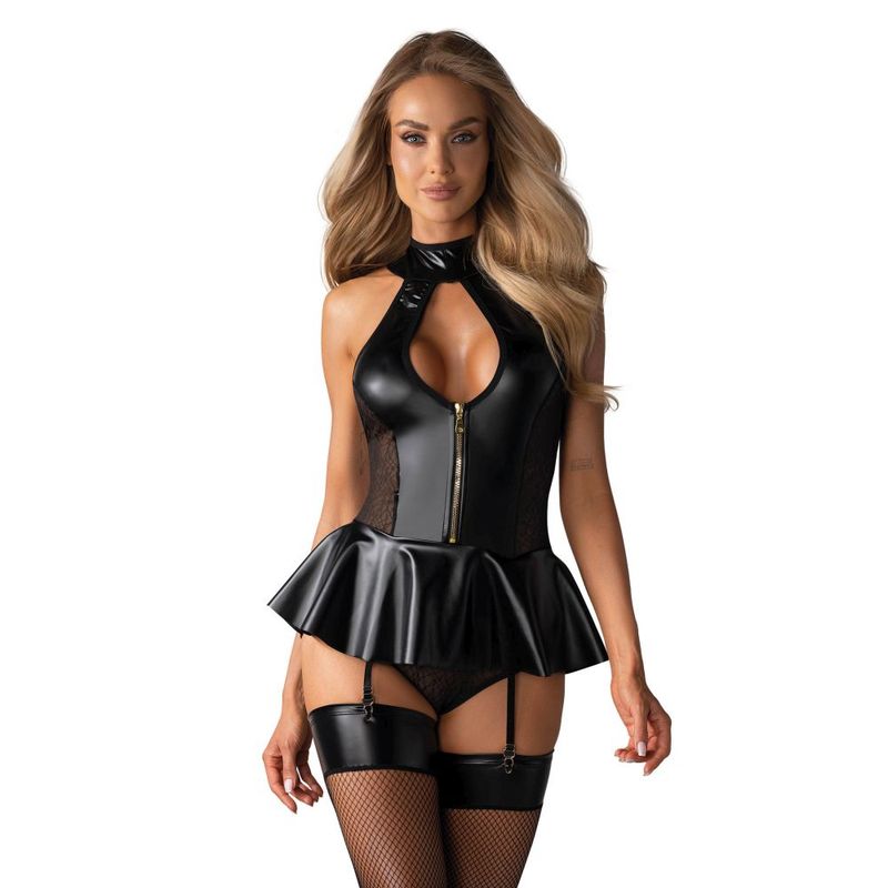 Hot Corset and Panties Set in Black > Clothes > Bodies and Playsuits Main image