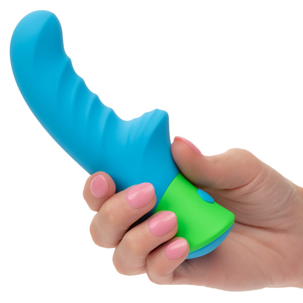 Rave Ridged G (Blue and Green) – Waterproof Rechargeable Massager Vibrators - G Spot