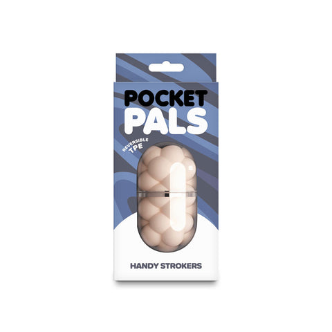 Pocket Pals Bubbles Mini Stroker – Travel-Friendly Reversible TPE Stroker White > Sex Toys For Men > Masturbators Cup