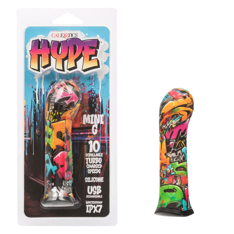 Hype Mini G Rechargeable Silicone Vibrator with 10 Turbo Charged Speeds and Waterproof Design BULLETS