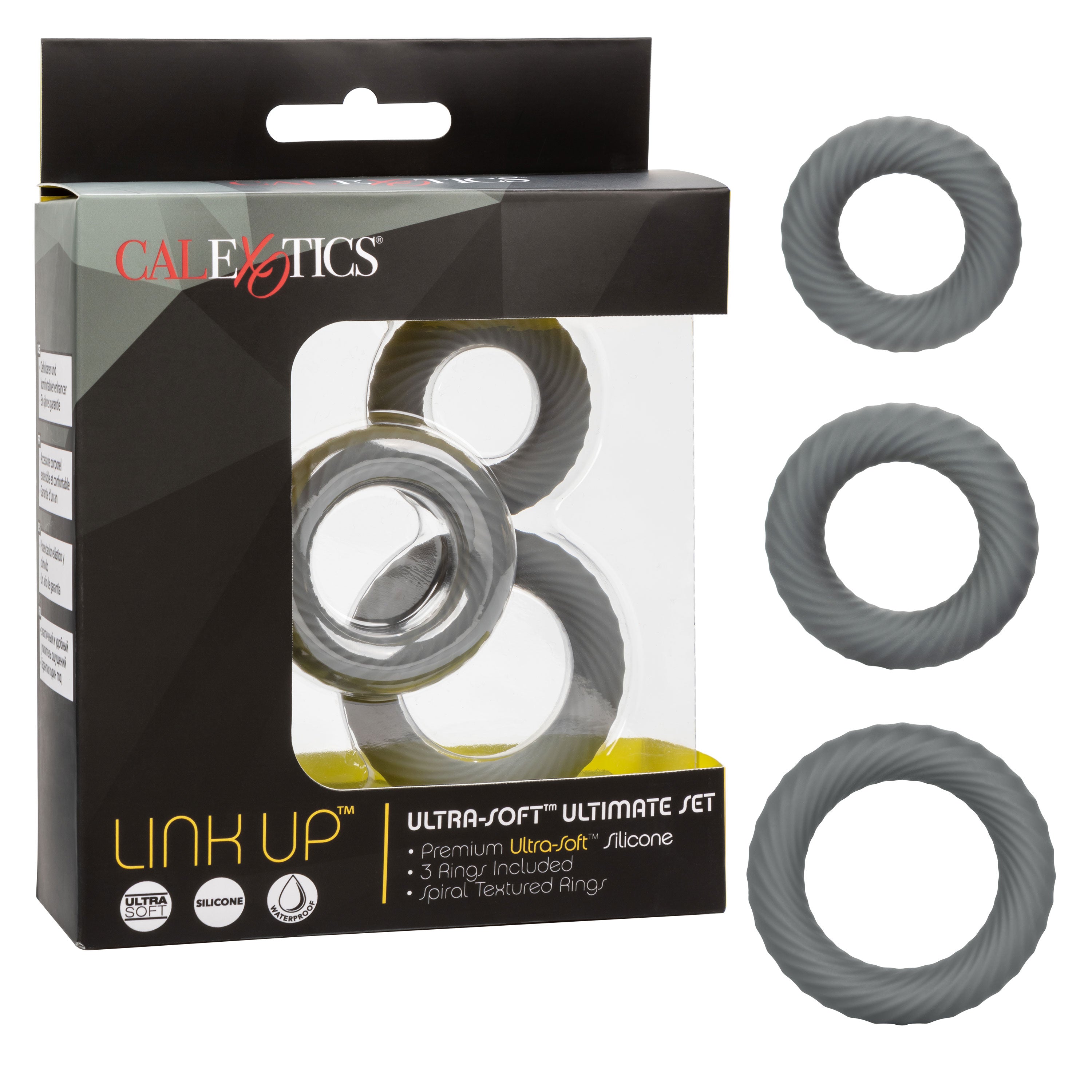 Link Up Ultra Soft Ultimate – Plush Stretchy Cock Ring Set > Cock Ring > Sets