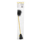 Boundless Feather Crop Black Faux Leather and Feather Tickler BDSM Dual Crop 15 Inch > Bondage Gear > Ticklers