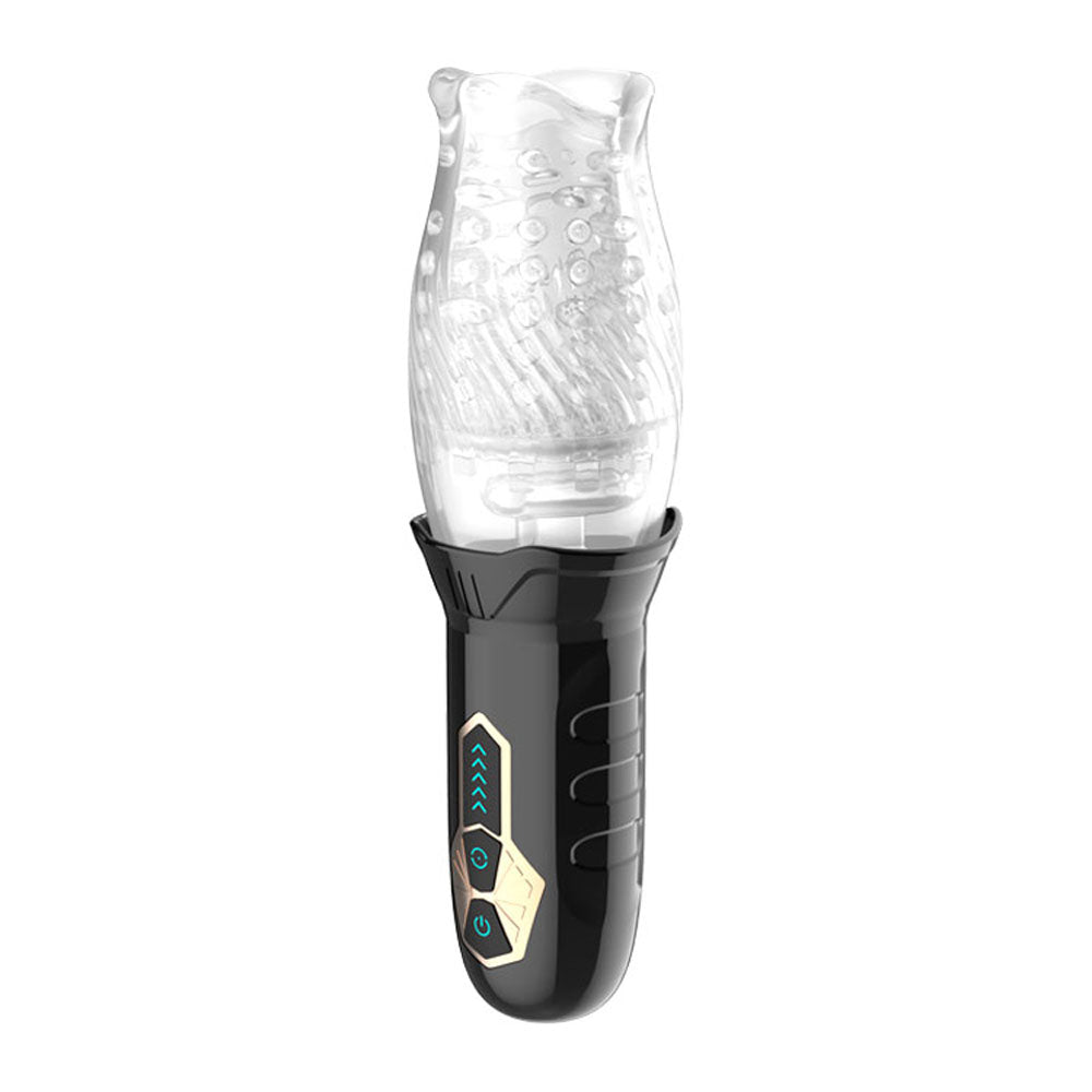 Adam & Eve Adam's Gawk Gawk – USB Rechargeable Rotating Masturbator with 5 Rotation Speeds and 10 Vibration Functions MASTURBATORS