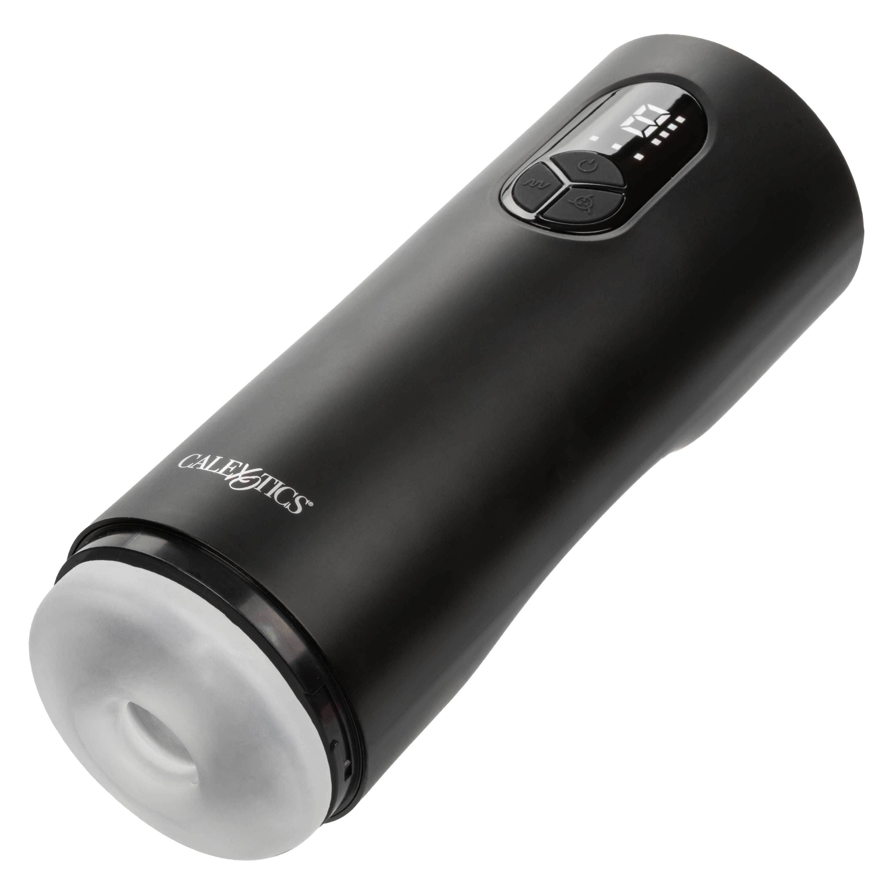 Bionic Sucking and Vibrating Masturbator Black with 4 Suction Levels and 7 Vibration Modes > Sex Toys For Men > Masturbators Premium