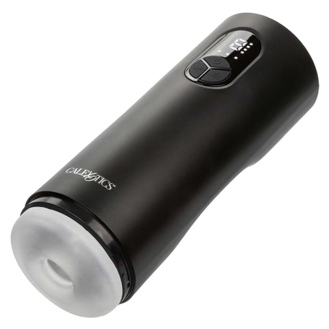 Bionic Sucking and Vibrating Masturbator Black with 4 Suction Levels and 7 Vibration Modes > Sex Toys For Men > Masturbators Premium