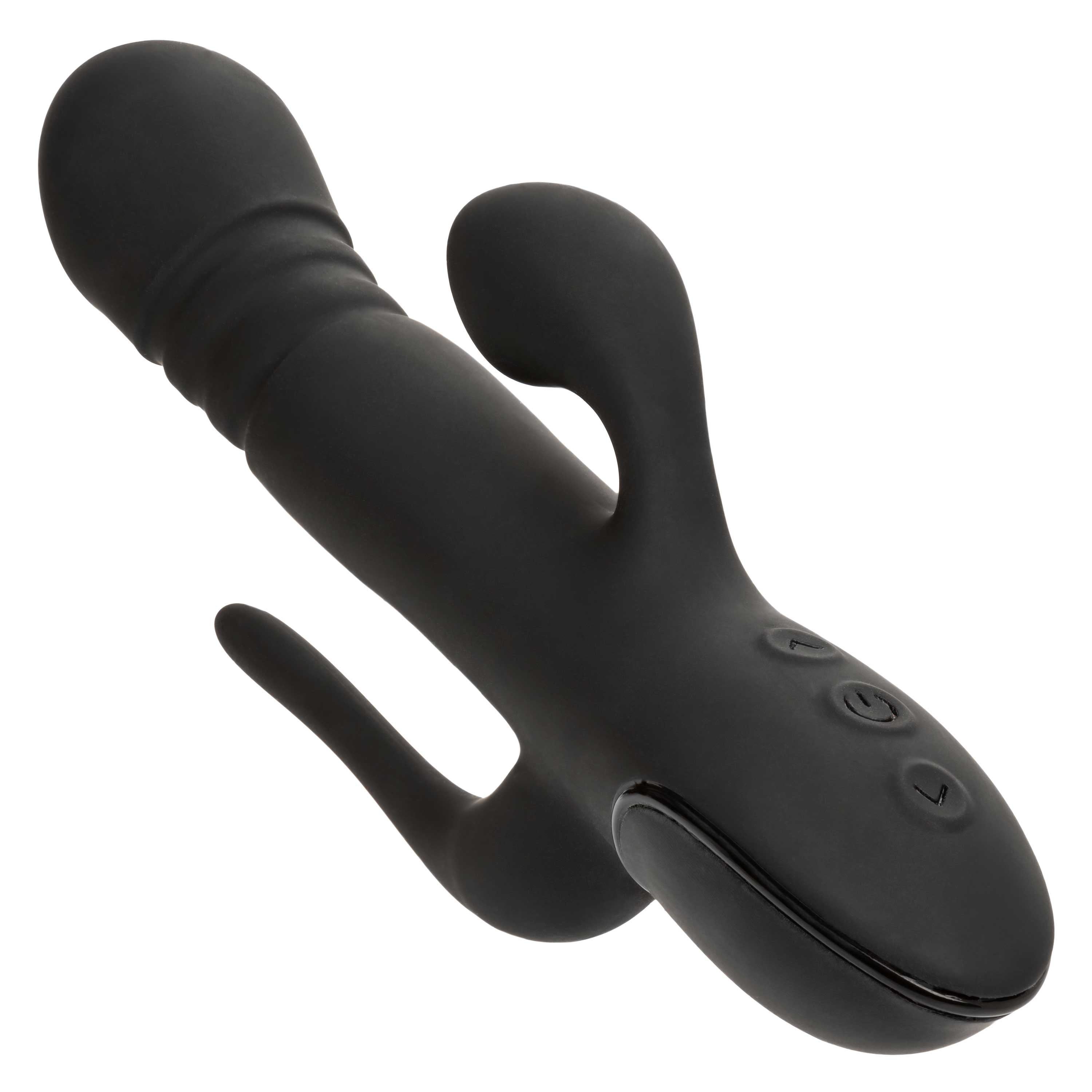 III Triple Euphoria - Triple Action Massager with Thrusting Shaft > Vibrators > Ladies > Rabbit Multi
