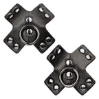 Euphoria Collection Black PU Coated Silicone O-Ring Pasties with Rivet Accents 3 Inch > Clothes > Pasties