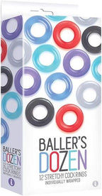 Baller's Dozen Smooth (Assorted) – Stretchy Cock Rings Pack > Cock Ring > Sets