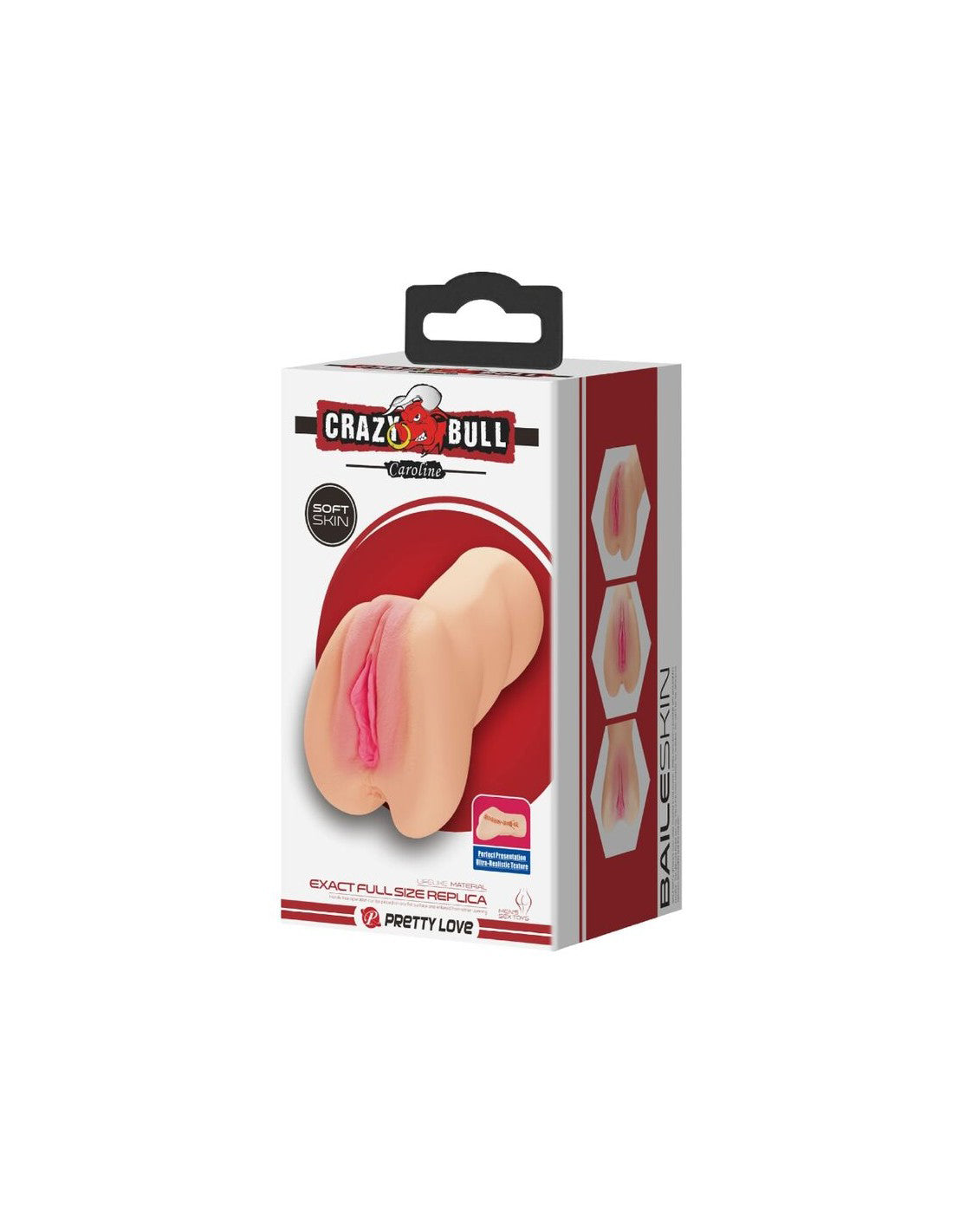 Crazy Bull Caroline Vagina Stroker Realistic Vagina Stroker for Enhanced Pleasure Strokers - Manual