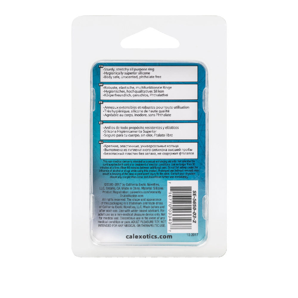 Dr. Joel Silicone Prolong Ring Black 1.2 Inch Diameter Ultra Soft Stretchy Cock Ring COCK RINGS