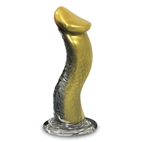 Alien Nation - Venomus 8.5 Inch Fantasy Dong in Silver Gold Fantasy Dongs