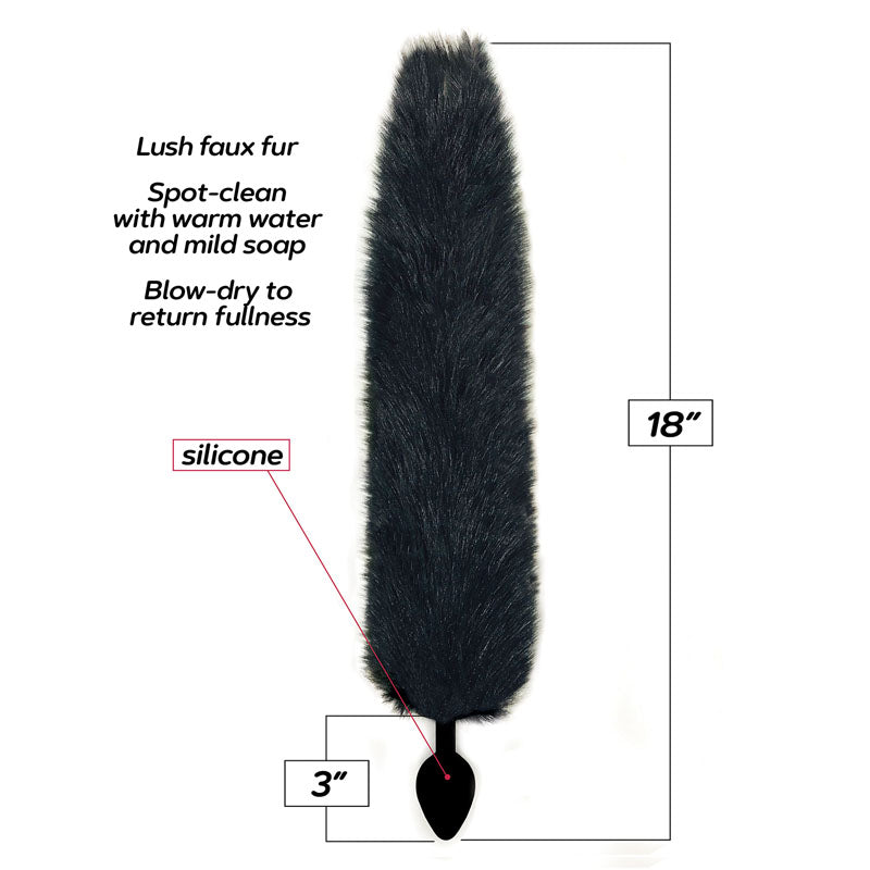 Foxy Fox Tail Silicone Butt Plug -  - 46 cm Tail