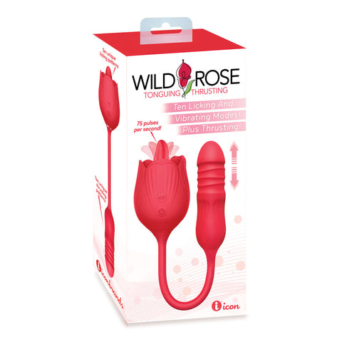 Wild Rose Lick & Thrust - USB Rechargeable Air Pulse Vibrator AIR PULSATION