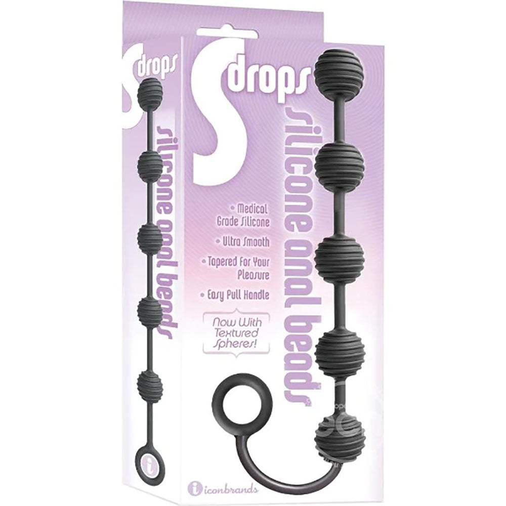 S Drops Silicone Anal Beads - 28cm Extra Long Anal Beads > Anal Range > Anal Beads