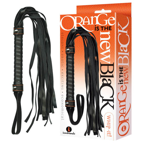 Orange Is The New Black Whip It Black Flogger Whip > Bondage Gear > Whips & Floggers