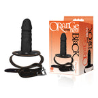 The 9's Silicone Adjustable Mouth Gag Restraint - Body Safe Black > Bondage Gear > Gags and Bits
