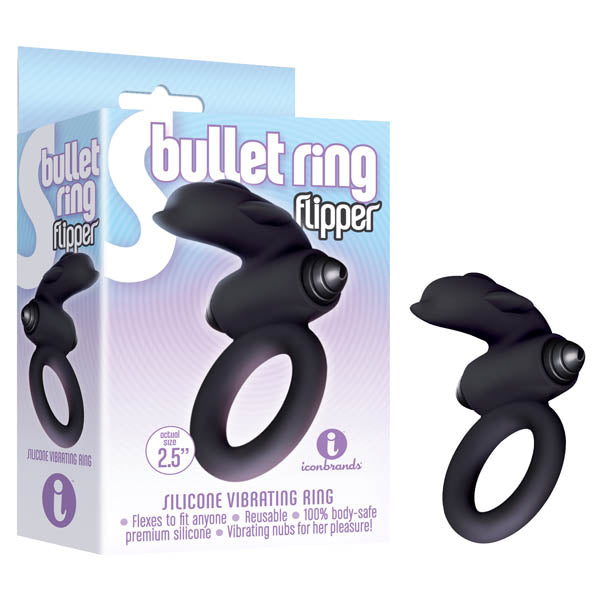 S-Bullet Ring - Flipper - Vibrating Cock Ring Black > Cock Ring > Vibrating Main image