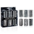 The 9's Crystalline TPR Cock Sleeves Set of 6 – Stretchable Penis Sleeves Clear > Sex Toys For Men > Penis Sleeves
