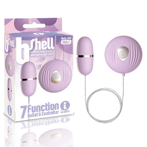 The 9s B Shell Purple Bullet With Remote Control Purple > Vibrators > Mini Vibrators