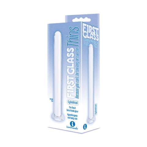 The 9's First Glass Thins Cylindrical Glass Dildo 17.8 Centimeters GLASS TOYS