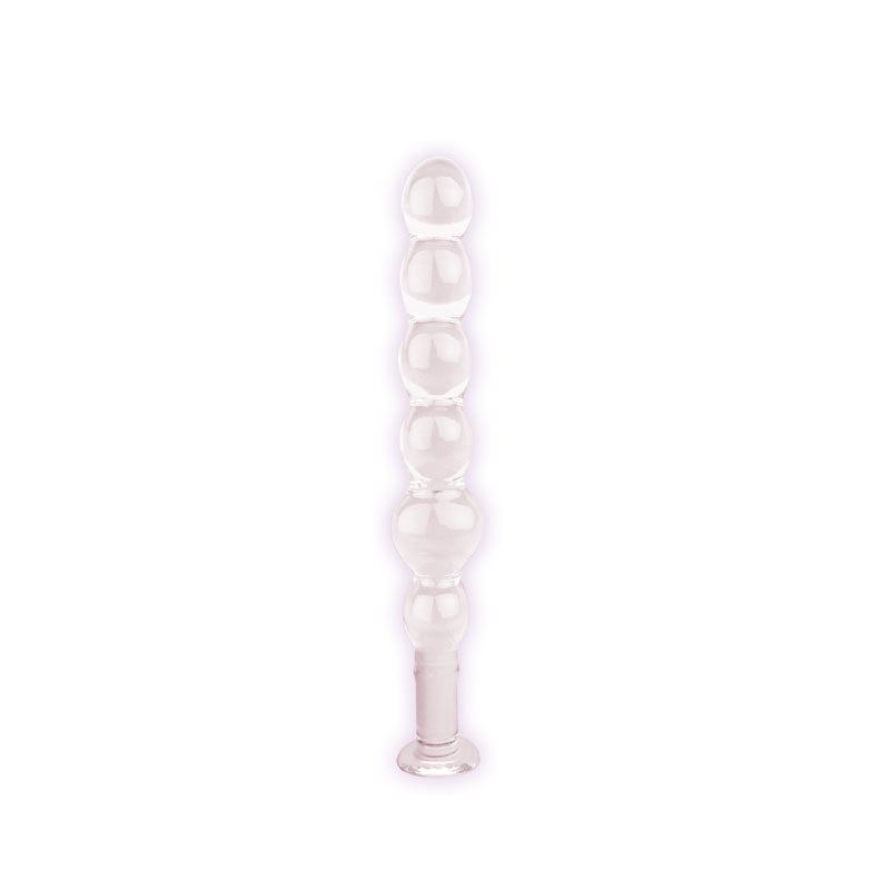 The 9's Glass First Thins, Elliptical -  Glass 17.8 cm Anal Beads