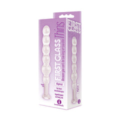 The 9's Glass First Thins, Elliptical -  Glass 17.8 cm Anal Beads