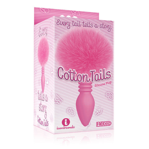 The 9's Cottontails, Ribbed - Butt Plug with Bunny Tail Tails