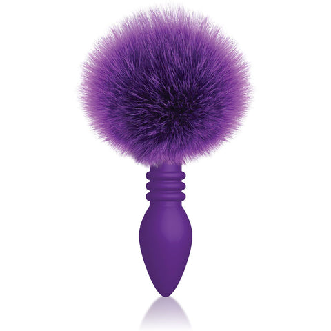 The 9's Cottontails Ribbed Butt Plug with Bunny Tail Anal Toys & Stimulators