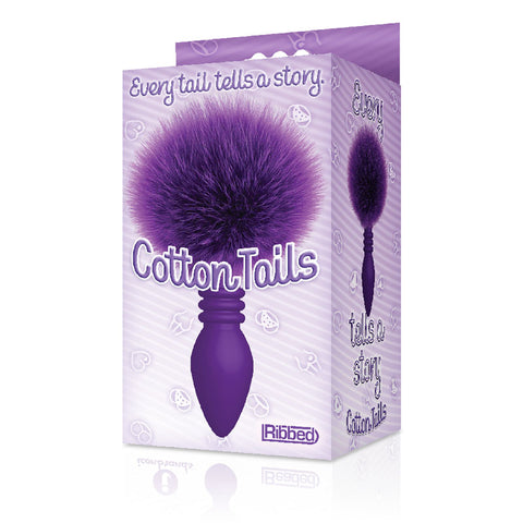 The 9's Cottontails Ribbed Butt Plug with Bunny Tail Anal Toys & Stimulators