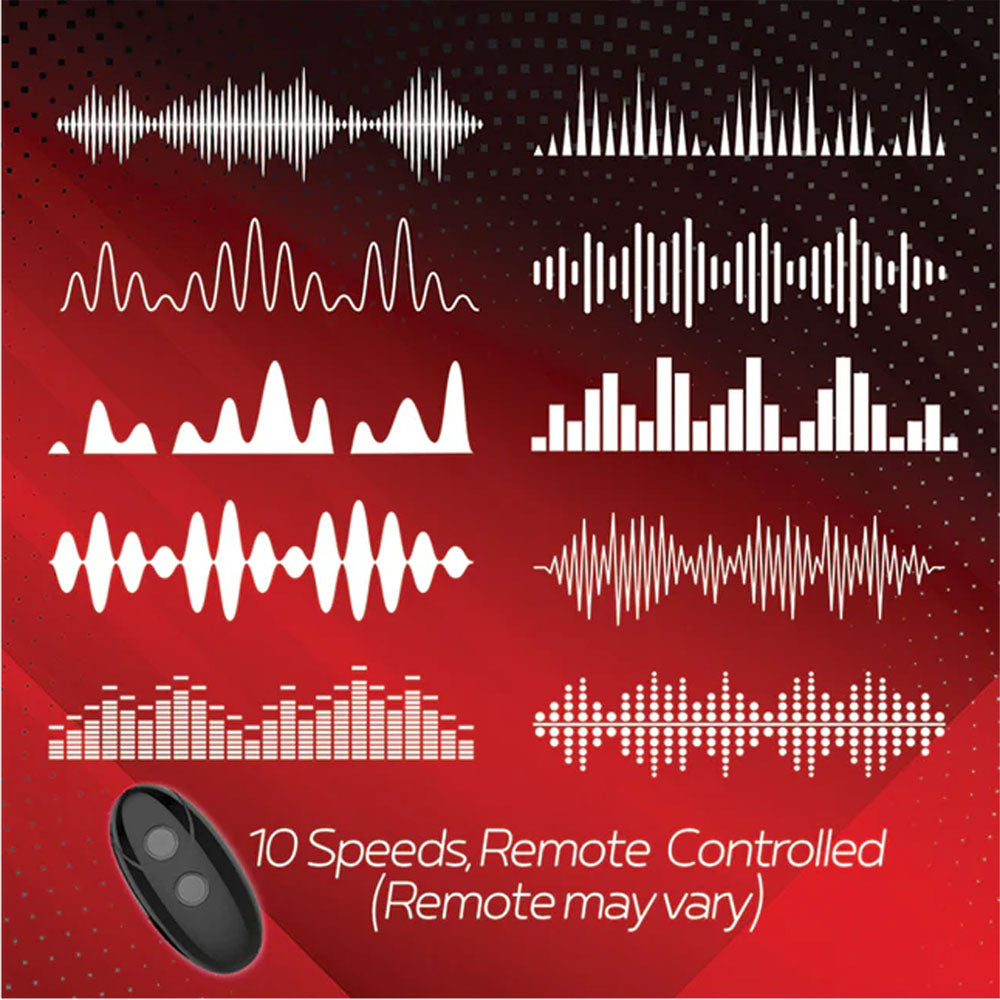 Red Dot V3 (Black/Red) – Remote-Controlled Vibrating Cock Ring > Sex Toys > Remote Control Toys