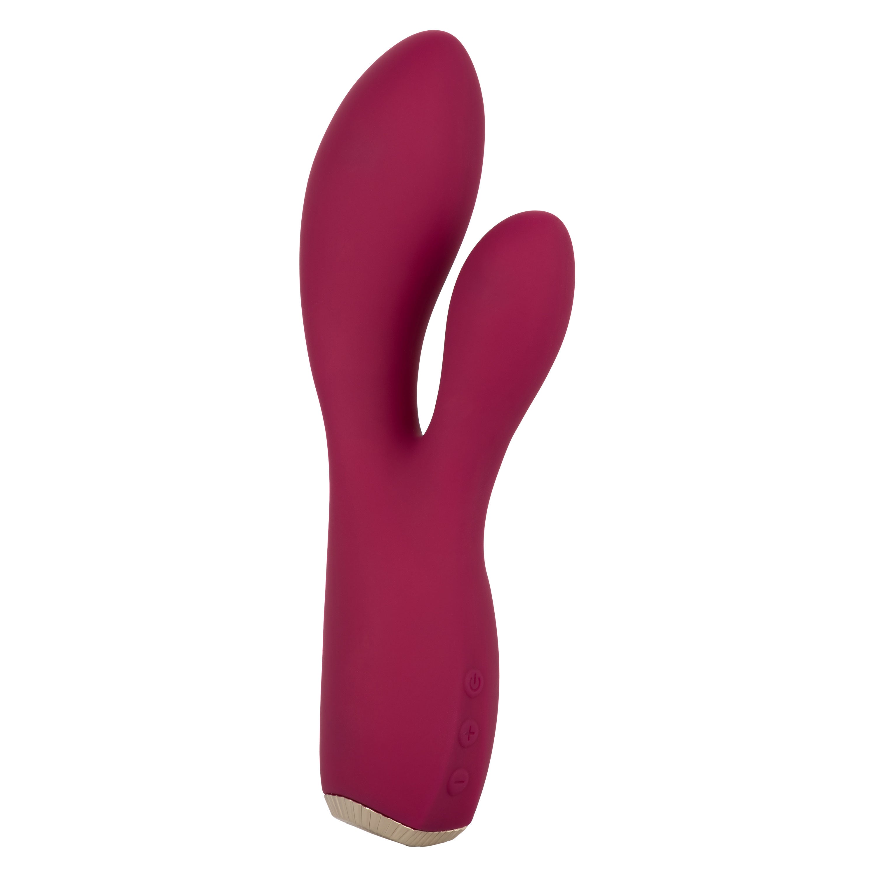 Uncorked Cabernet Dual Massager in Deep Wine Red with 10 Speeds and Silicone Vibrator > Vibrators > Ladies > Rabbit Main image