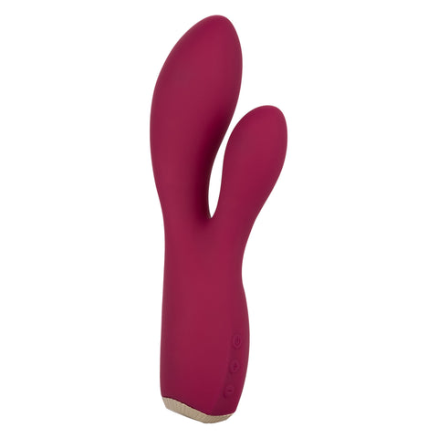 Uncorked Cabernet Dual Massager in Deep Wine Red with 10 Speeds and Silicone Vibrator > Vibrators > Ladies > Rabbit