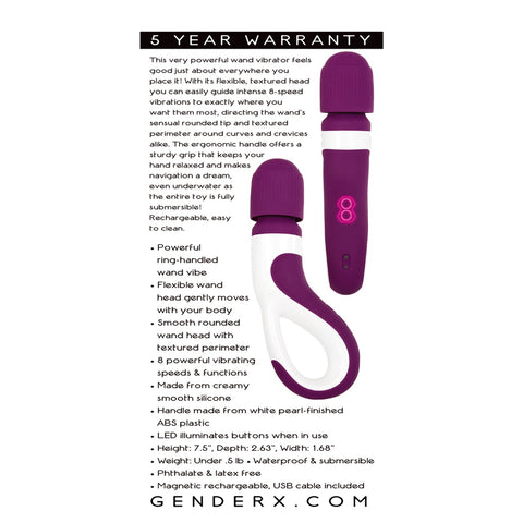 Gender X HANDLE IT - White Massager Wand 19cm > Sex Toys > Massage Wands
