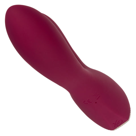 Uncorked Cabernet Dual Massager in Deep Wine Red with 10 Speeds and Silicone Vibrator > Vibrators > Ladies > Rabbit