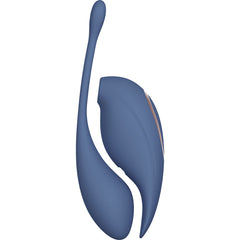 Twitch 2 - Dual Pleasure Female Stimulator and Insertable Egg - Blue