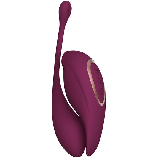 Twitch 2 - Dual Pleasure Female Stimulator and Insertable Egg - Burgundy