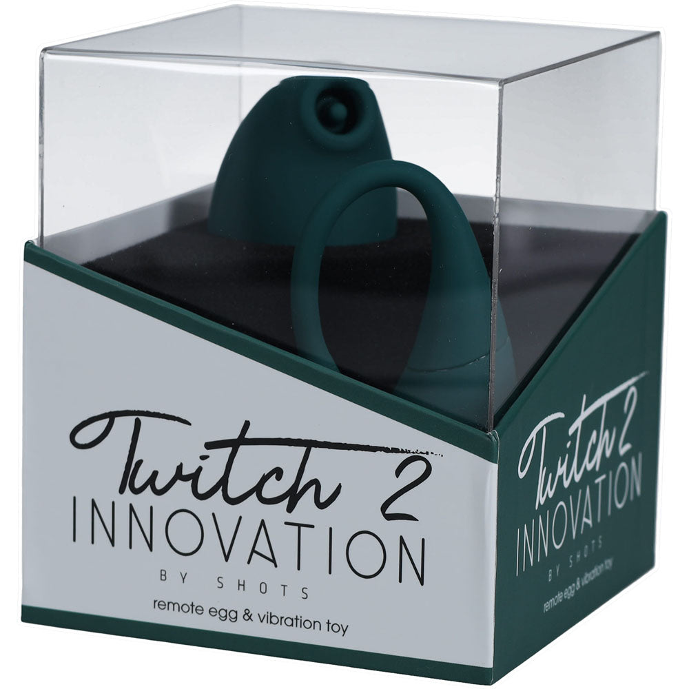 Twitch 2 - Dual Pleasure Female Stimulator and Insertable Egg - Green