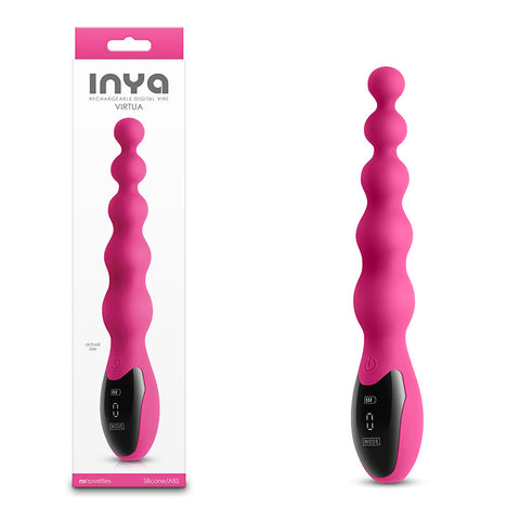 INYA Virtua - 23.9cm Digital Beaded Vibrator Pink > Anal Range > Anal Beads