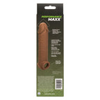Performance Maxx Life-Like Extension 8 Inch Brown with Built-In Scrotum Strap and Hollow Design > Sex Toys For Men > Penis Sleeves
