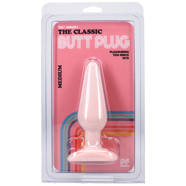 Classic Smooth Butt Plug Medium Flesh Pink 5.5 Inch > Anal Range > Butt Plugs